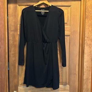 Long sleeve black dress